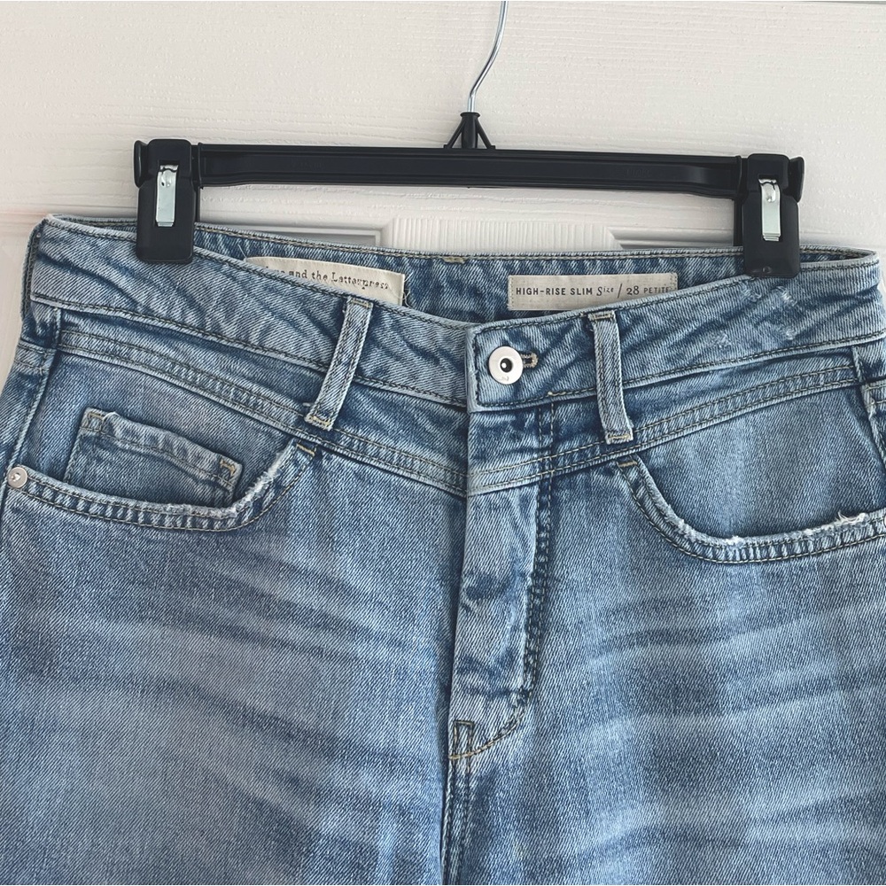 Anthropology Pilcro and the Letterpress High-rise slim 28 petite